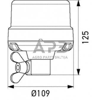 LED oranžinis švyturėlis Hella 2XD066146011 1 LED oranžinis švyturėlis Hella 2XD066146011 1