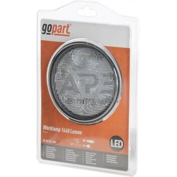 LED darbo žibintas apvalus 18W, 1440lm, 10/30V, Ø 110mm, 6 LED gopart LA15029 1