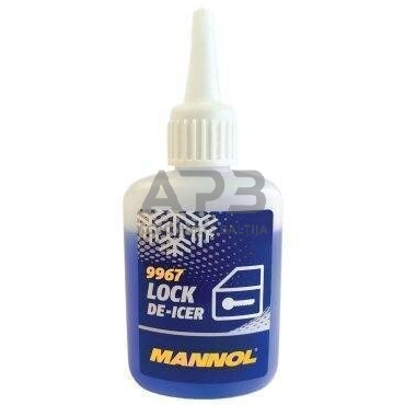 Ledo tirpiklis durų spynelėm MANNOL 50ml Ledo tirpiklis durų spynelėm MANNOL 50ml