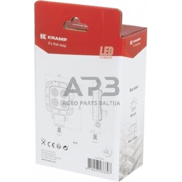 LED darbo žibintas kvadratinis 20W, 2200lm, 10-80V, LA10426 5 LED darbo žibintas kvadratinis 20W, 2200lm, 10-80V, LA10426 5