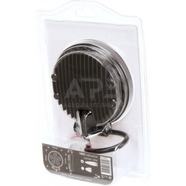 LED darbo žibintas apvalus 27W, 1850lm, 10/30V, Ø 115mm, 6 LED gopart LA15002 4 LED darbo žibintas apvalus 27W, 1850lm, 10/30V, Ø 115mm, 6 LED gopart LA15002 4