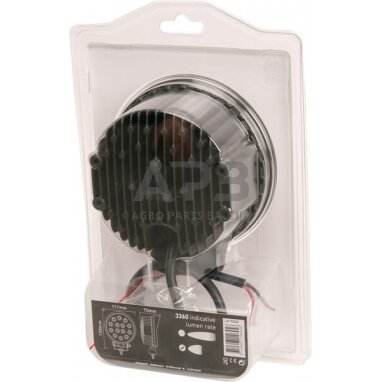 LED darbo žibintas apvalus 42W, 3360lm, 10/30V, Ø 117mm, 14 LED, gopart LA15028 2