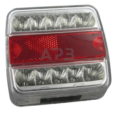 LED galinis priekabos žibintas 1W, 12V, 106x35x98mm, 18 LED, gopart LA99190GP