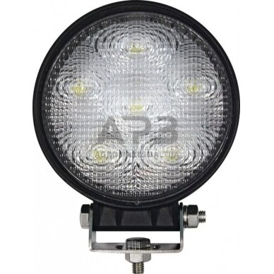 LED darbo žibintas apvalus 18W, 1440lm, 10/30V, Ø 110mm, 6 LED gopart LA15029