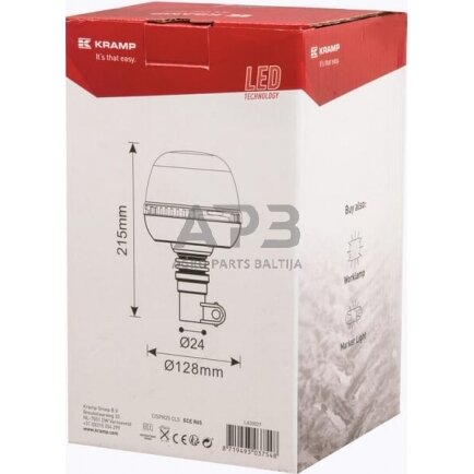 LED oranžinis švyturėlis LA20027 2 LED oranžinis švyturėlis LA20027 2