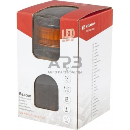 LED oranžinis švyturėlis LA20080 1 LED oranžinis švyturėlis LA20080 1