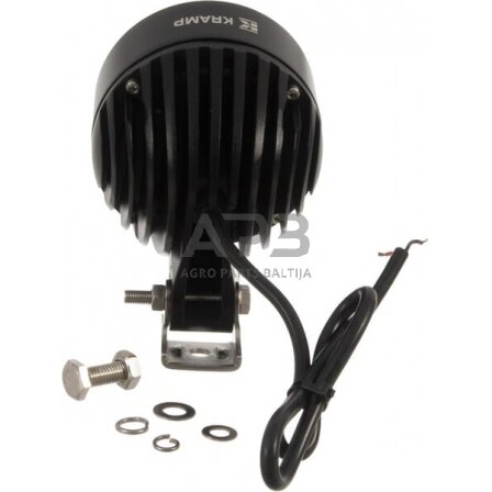 LED darbo žibintas apvalus 40W, 3800lm, 110x93x145mm, 4 LED LA10416 6 LED darbo žibintas apvalus 40W, 3800lm, 110x93x145mm, 4 LED LA10416 6