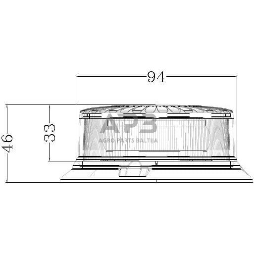 LED oranžinis švyturėlis LA20084 3 LED oranžinis švyturėlis LA20084 3