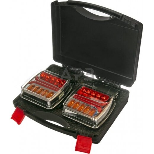 LED bevielis priekabos žibintų komplektas 12V, 9-15V LA60035 3 LED bevielis priekabos žibintų komplektas 12V, 9-15V LA60035 3