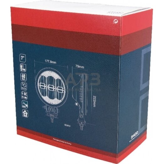 LED priekinis žibintas 177mm LA80025 4 LED priekinis žibintas 177mm LA80025 4