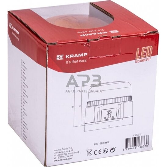 LED oranžinis švyturėlis LA20029 2 LED oranžinis švyturėlis LA20029 2