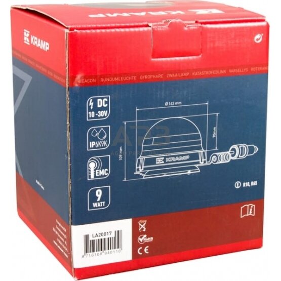 LED oranžinis švyturėlis LA20017 2 LED oranžinis švyturėlis LA20017 2