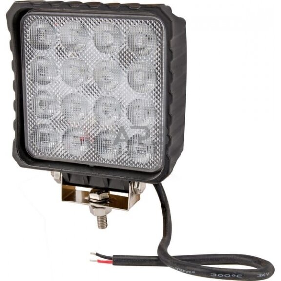 LED darbo žibintas kvadratinis 48W, 3840lm, 10/30V, 159x54.5x112mm, 16 LED LA10047 LED darbo žibintas kvadratinis 48W, 3840lm, 10/30V, 159x54.5x112mm, 16 LED LA10047