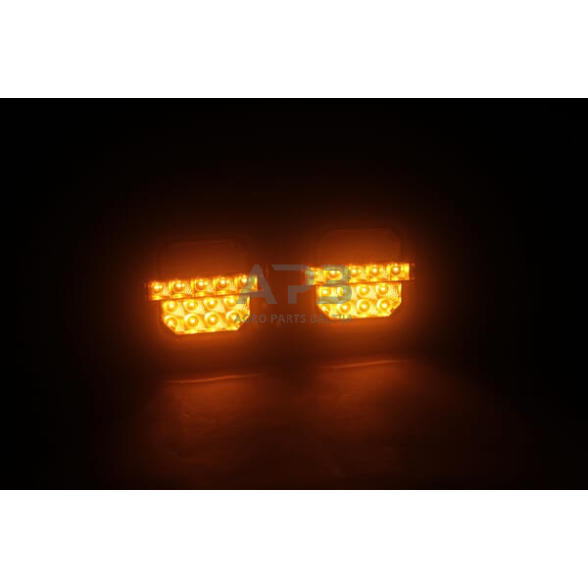 LED bevielis priekabos žibintų komplektas 12V, 24V LA60040FR 2 LED bevielis priekabos žibintų komplektas 12V, 24V LA60040FR 2