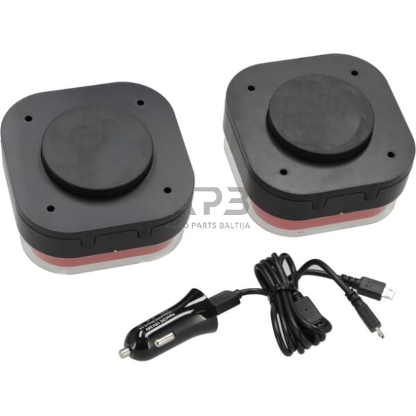 LED bevielis priekabos žibintų komplektas 12V, 24V LA60040R 1 LED bevielis priekabos žibintų komplektas 12V, 24V LA60040R 1