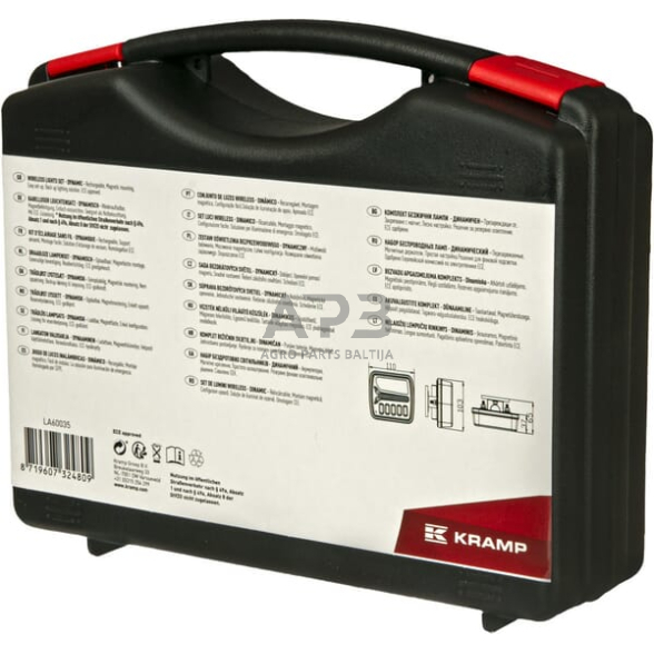 LED bevielis priekabos žibintų komplektas 12V, 9-15V LA60035 5 LED bevielis priekabos žibintų komplektas 12V, 9-15V LA60035 5