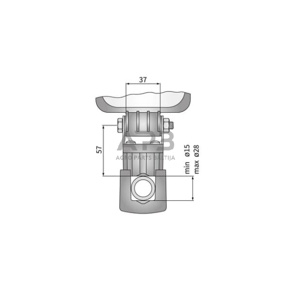 LED darbinio žibinto fiksuotas spaustukas LA10042 3 LED darbinio žibinto fiksuotas spaustukas LA10042 3