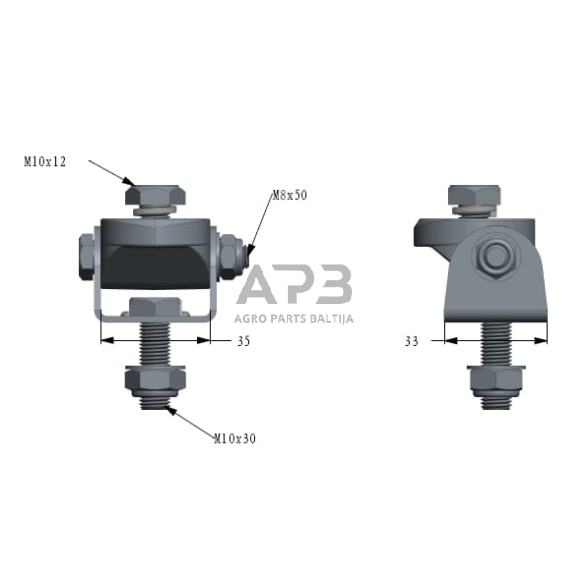 LED darbinio žibinto laikiklis 360° LASWIV1 5 LED darbinio žibinto laikiklis 360° LASWIV1 5