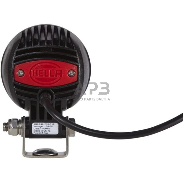 LED darbo žibintas apvalus 5.50W, 12V, 77x70x99mm, Hella 1G0996210011 3 LED darbo žibintas apvalus 5.50W, 12V, 77x70x99mm, Hella 1G0996210011 3