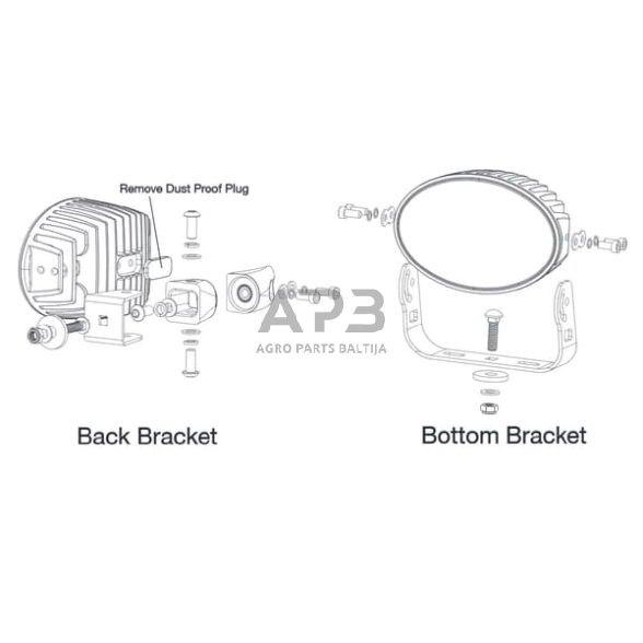 LED darbo žibintas ovalus 60W, 6000lm, 12-60V, 154x105x70mm LA10525 5 LED darbo žibintas ovalus 60W, 6000lm, 12-60V, 154x105x70mm LA10525 5