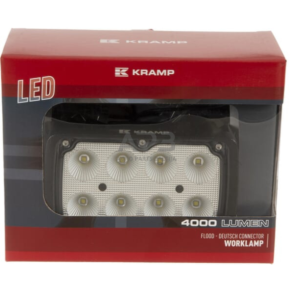 LED darbo žibintas stačiakampis 40W, 4000lm, 152x75x108mm 8 LED LA10414 4 LED darbo žibintas stačiakampis 40W, 4000lm, 152x75x108mm 8 LED LA10414 4