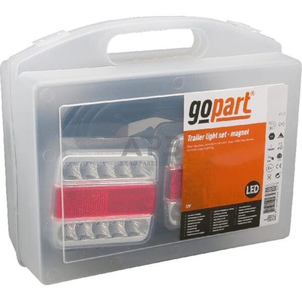 LED magnetinis priekabos žibintų komplektas su laidu 12V, 7,5 metro kabelis, 2,5 metro kabelis, 7 kontaktų gopart LA212351GP 1 LED magnetinis priekabos žibintų komplektas su laidu 12V, 7,5 metro kabelis, 2,5 metro kabelis, 7 kontaktų gopart LA212351GP 1