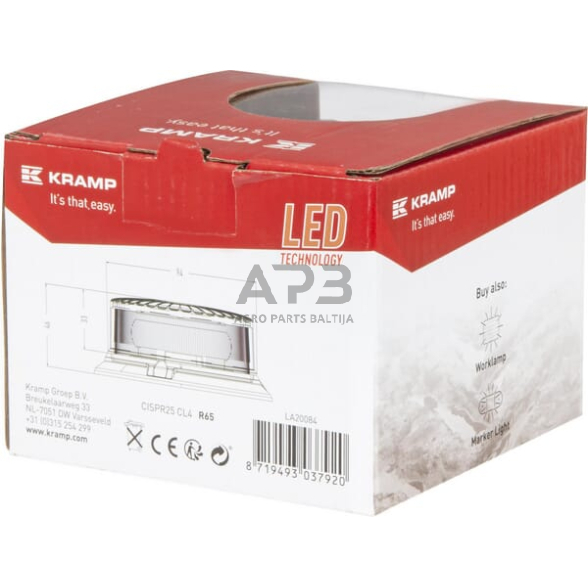 LED oranžinis švyturėlis LA20084 2 LED oranžinis švyturėlis LA20084 2