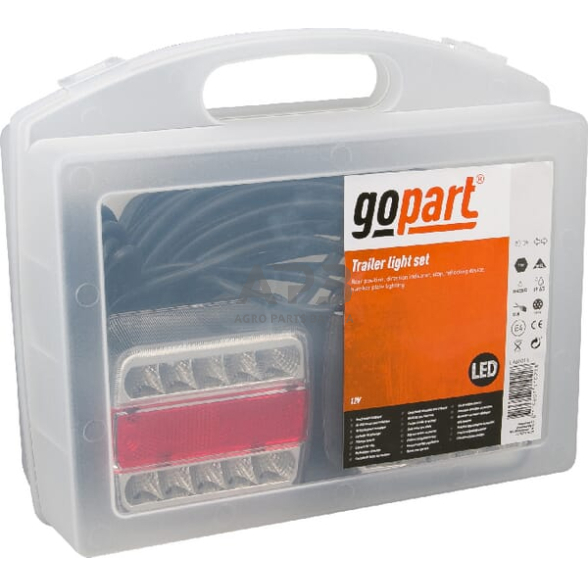LED priekabos žibintų komplektas su laidu 12V, 12 metrų kabelis, 2,5 metro kabelis gopart LA65016 1 LED priekabos žibintų komplektas su laidu 12V, 12 metrų kabelis, 2,5 metro kabelis gopart LA65016 1