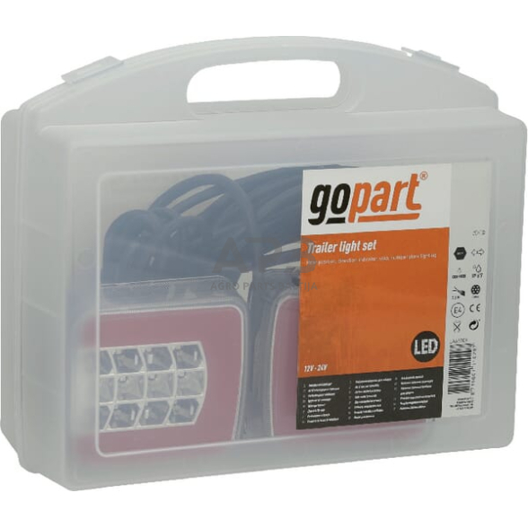 LED priekabos žibintų komplektas su laidu 12V, 24V, 7,5 metro kabelis, 2,5 metro kabelis gopart LA65009 2 LED priekabos žibintų komplektas su laidu 12V, 24V, 7,5 metro kabelis, 2,5 metro kabelis gopart LA65009 2