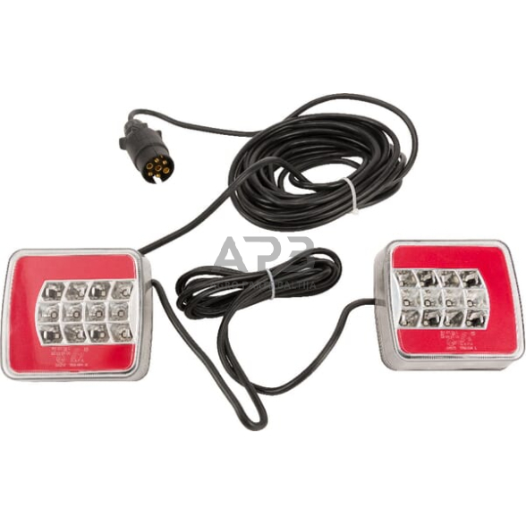 LED priekabos žibintų komplektas su laidu 12V, 24V, 7,5 metro kabelis, 2,5 metro kabelis gopart LA65009 LED priekabos žibintų komplektas su laidu 12V, 24V, 7,5 metro kabelis, 2,5 metro kabelis gopart LA65009