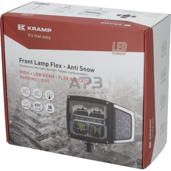 LED priekinis žibintas 38W, 12-24V, 229x150x80mm, LA80043 2 LED priekinis žibintas 38W, 12-24V, 229x150x80mm, LA80043 2