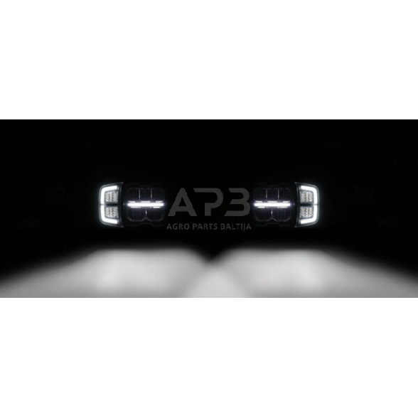 LED priekinis žibintas dešinys 12/24V, 220x197.2x80.5mm, LA10216HEAT 4 LED priekinis žibintas dešinys 12/24V, 220x197.2x80.5mm, LA10216HEAT 4