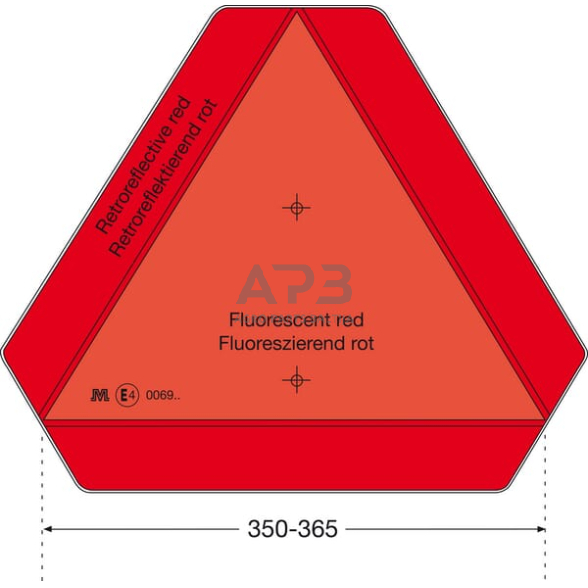 Lentelė su atšvaitu trikampė WB10105 1 Lentelė su atšvaitu trikampė WB10105 1