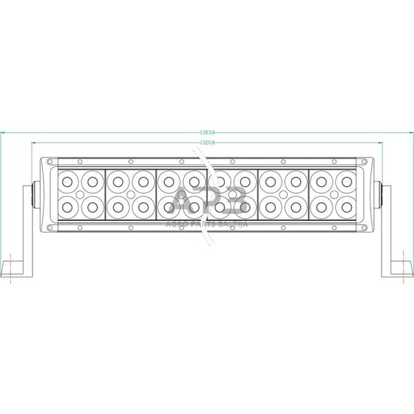 LED Bar žibintas 300W, 25500lm, 12/24V, balta, 1320.8x79.5mm, kabelis, 100 LED LA10304 6 LED Bar žibintas 300W, 25500lm, 12/24V, balta, 1320.8x79.5mm, kabelis, 100 LED LA10304 6