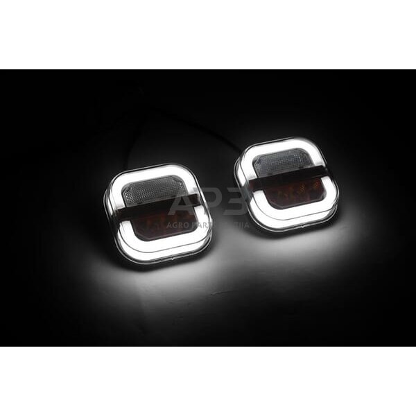 LED bevielis priekabos žibintų komplektas 12V, 24V LA60040FR 3 LED bevielis priekabos žibintų komplektas 12V, 24V LA60040FR 3