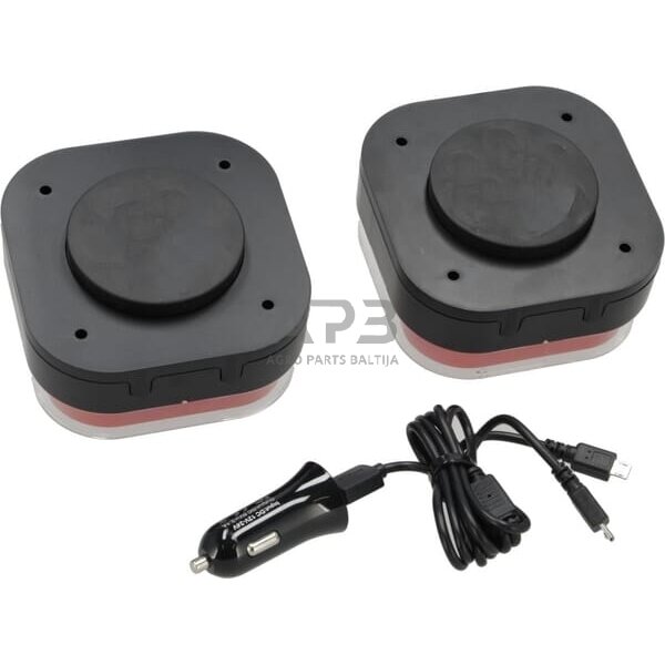 LED bevielis priekabos žibintų komplektas 12V, 24V LA60040R 1 LED bevielis priekabos žibintų komplektas 12V, 24V LA60040R 1