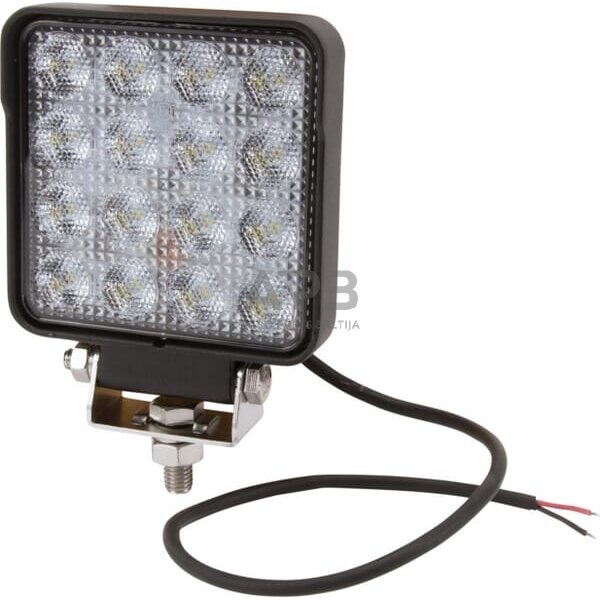 LED darbo žibintas kvadratinis 25W, 3040lm, 10/30V, 108x48x108mm, 16 LED LA10023