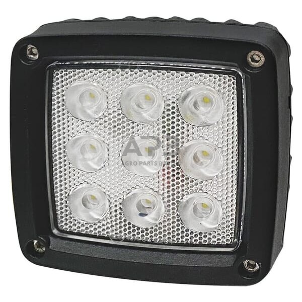 LED darbo žibintas kvadratinis 27W, 3000lm, 10/30V, 9 LED LA10555 1