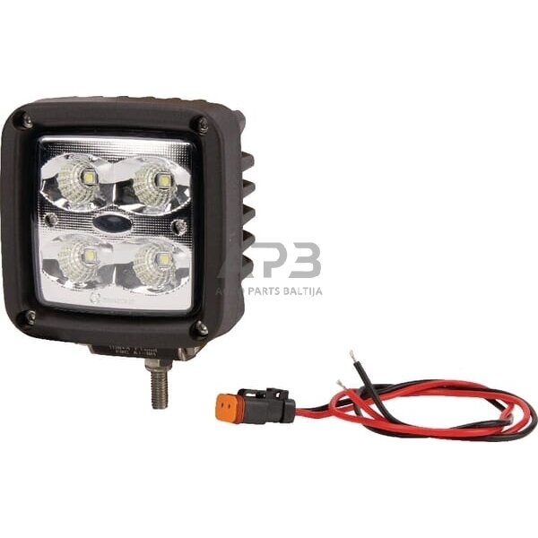 LED darbo žibintas kvadratinis 40W, 4500lm, 101x74.5x98mm 4 LED LA10091