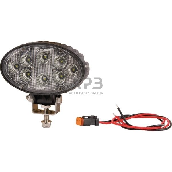 LED darbo žibintas ovalus 24W, 1920lm, 10-30V, 130x53x78mm 8 LED LA10085