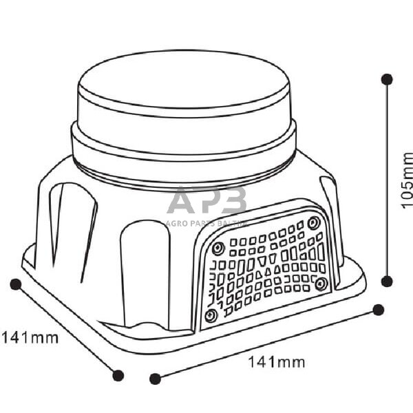 LED garsinis oranžinis švyturėlis (97dB) LA20060 3