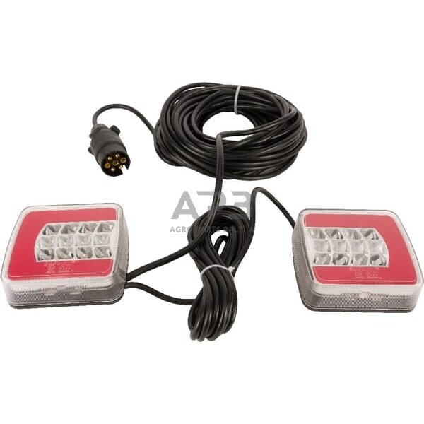 LED magnetinis priekabos žibintų komplektas su laidu 12V, 12 metrų kabelis, 2,5 metro kabelis, 7 kontaktų gopart LA65008 LED magnetinis priekabos žibintų komplektas su laidu 12V, 12 metrų kabelis, 2,5 metro kabelis, 7 kontaktų gopart LA65008