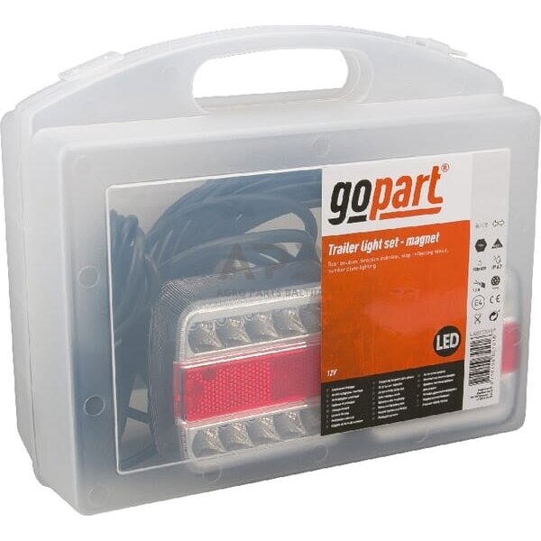 LED magnetinis priekabos žibintų komplektas su laidu 12V, 7,5 metro kabelis, 2,5 metro kabelis gopart LA207351GP 1 LED magnetinis priekabos žibintų komplektas su laidu 12V, 7,5 metro kabelis, 2,5 metro kabelis gopart LA207351GP 1