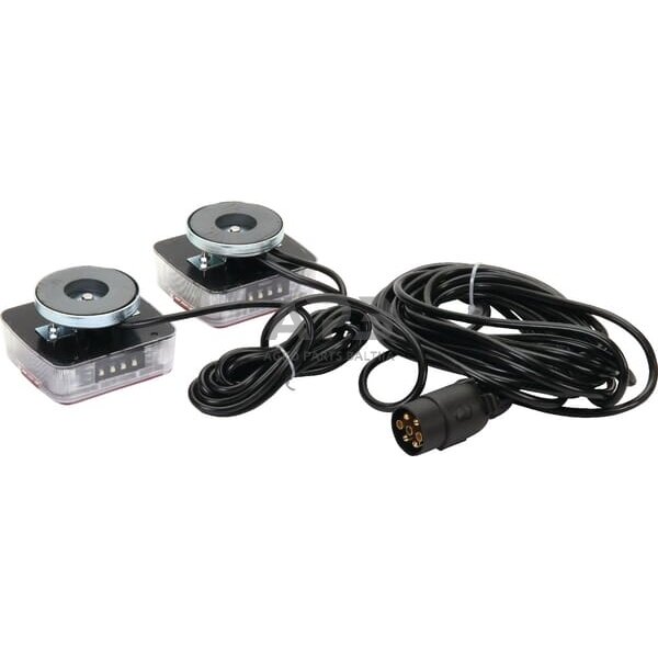 LED magnetinis priekabos žibintų komplektas su laidu 12V, 7,5 metro kabelis, 2,5 metro kabelis gopart LA207351GP
