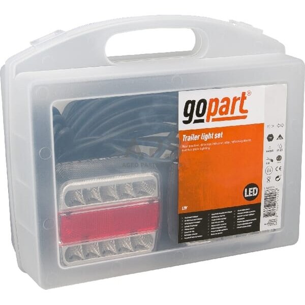 LED priekabos žibintų komplektas su laidu 12V, 12 metrų kabelis, 2,5 metro kabelis gopart LA65016 1 LED priekabos žibintų komplektas su laidu 12V, 12 metrų kabelis, 2,5 metro kabelis gopart LA65016 1