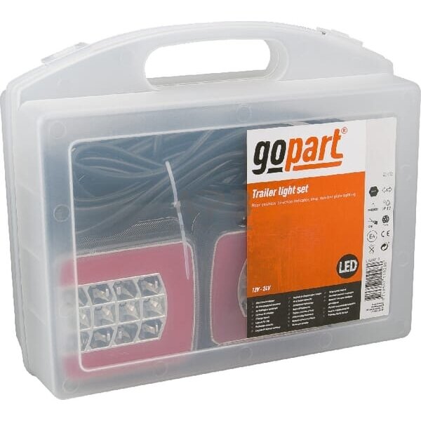 LED priekabos žibintų komplektas su laidu 12V, 24V, 12 metrų kabelis, 2,5 metro kabelis gopart LA65010 1 LED priekabos žibintų komplektas su laidu 12V, 24V, 12 metrų kabelis, 2,5 metro kabelis gopart LA65010 1