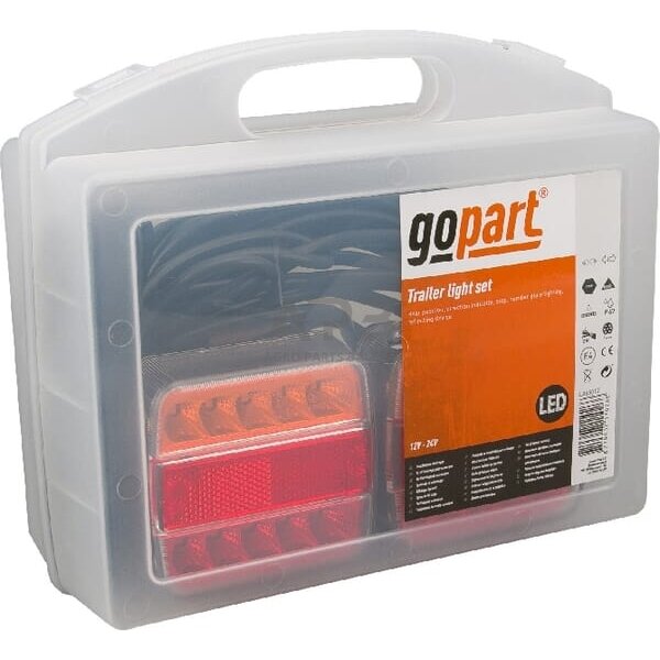 LED priekabos žibintų komplektas su laidu 12V, 24V, 12 metrų kabelis, 2,5 metro kabelis gopart LA65012 1 LED priekabos žibintų komplektas su laidu 12V, 24V, 12 metrų kabelis, 2,5 metro kabelis gopart LA65012 1