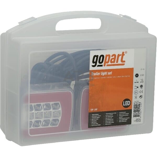 LED priekabos žibintų komplektas su laidu 12V, 24V, 7,5 metro kabelis, 2,5 metro kabelis gopart LA65009 2