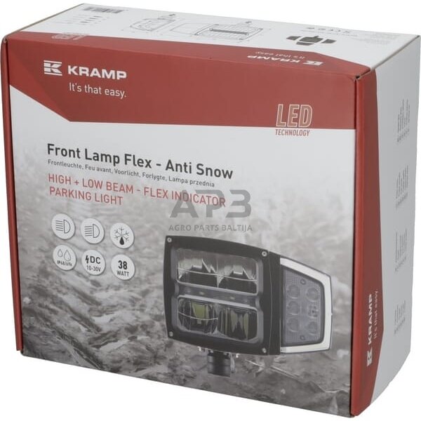 LED priekinis žibintas 38W, 12-24V, 229x150x80mm, LA80043 2 LED priekinis žibintas 38W, 12-24V, 229x150x80mm, LA80043 2