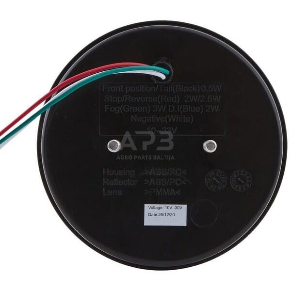 LED priešrūkinis žibintas 10/30V, Ø122mm, 24 LED Hella 2NR357027051 3